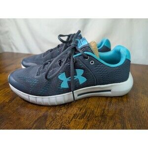 Under Armour Micro G Pursuit BP running shoes, Grey/Blue Size 8